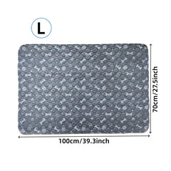 4-Layer Washable Dog Pee Pad - Reusable Puppy Training Pads, Non-Slip Whelping Mat for Crates, Furniture & Car Protection