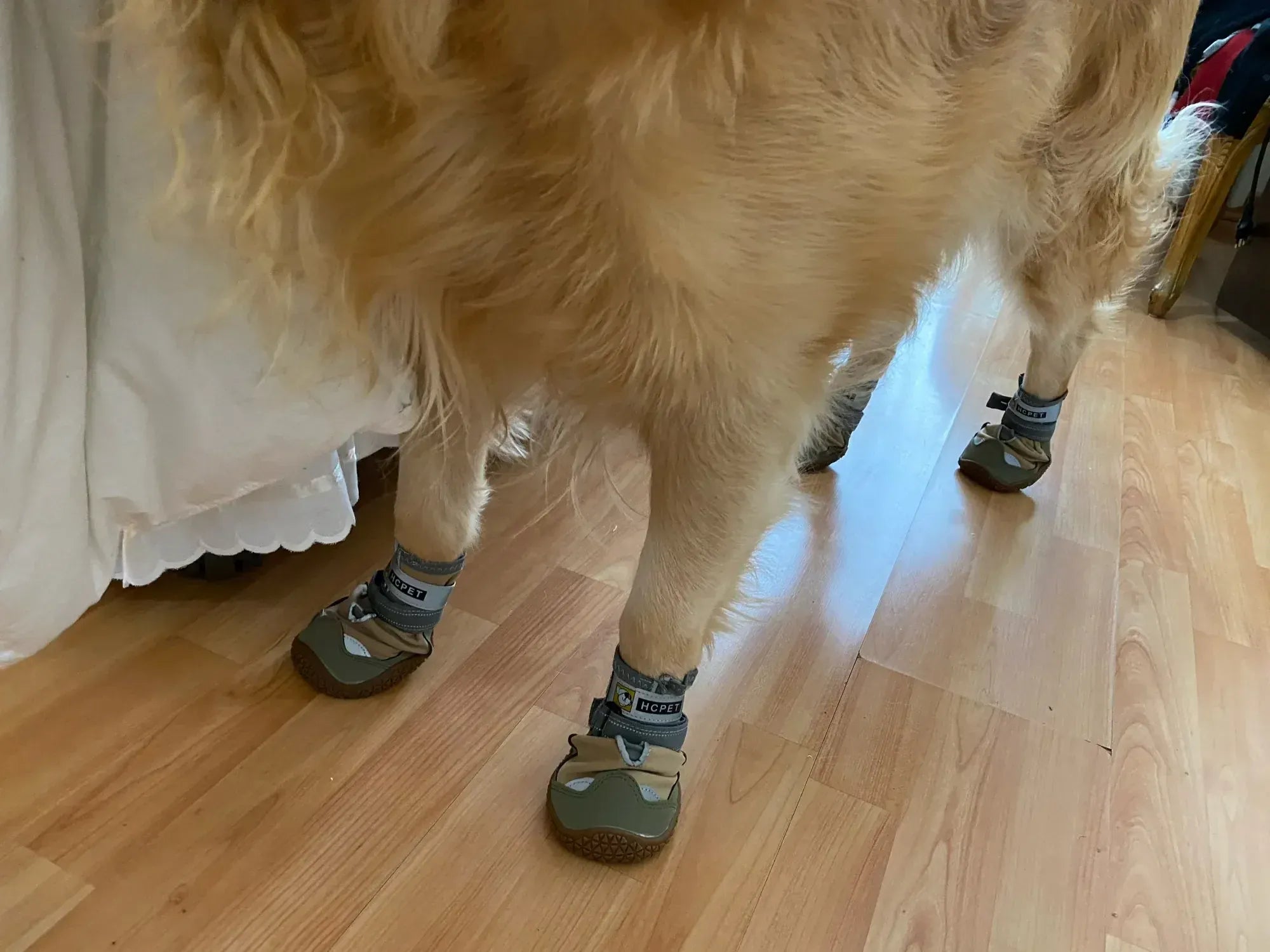 4-Pack Dog Boots - Waterproof Reflective Shoes for Medium Large Dogs