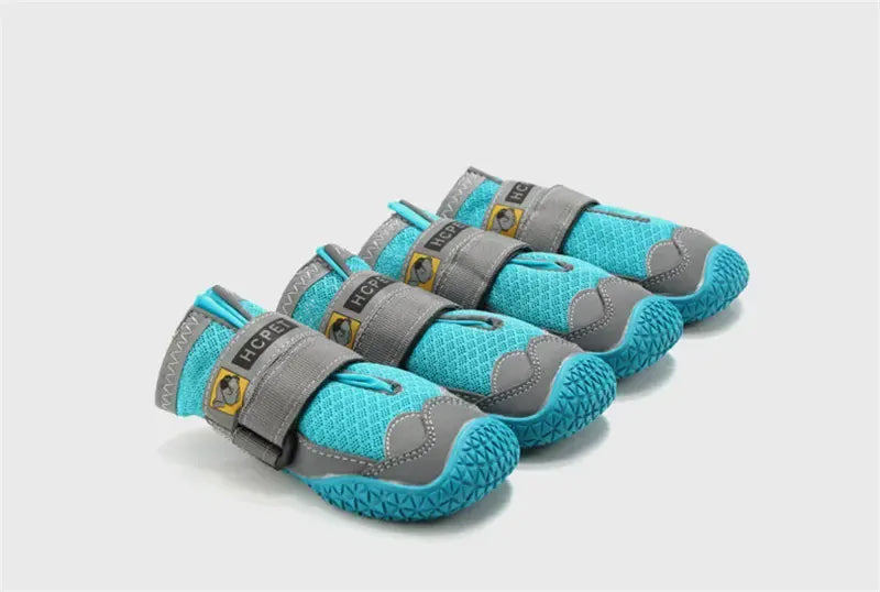 4-Pack Dog Boots - Waterproof Reflective Shoes for Medium Large Dogs