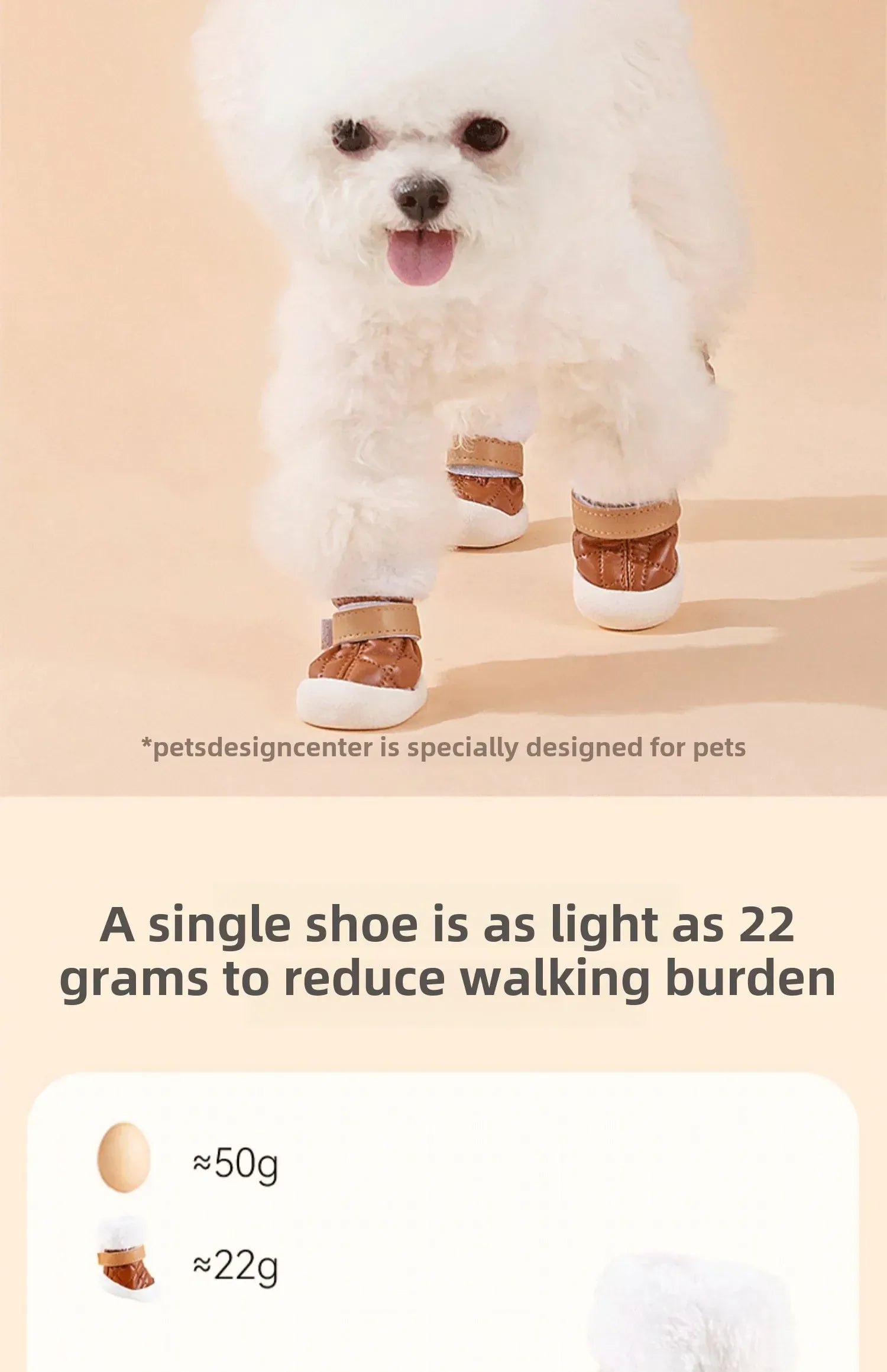 4-Pack Winter Pet Boots - Warm Anti-Slip Dog Shoes for Small Medium Dogs, Waterproof Snow Rain Boots with Secure Fasteners