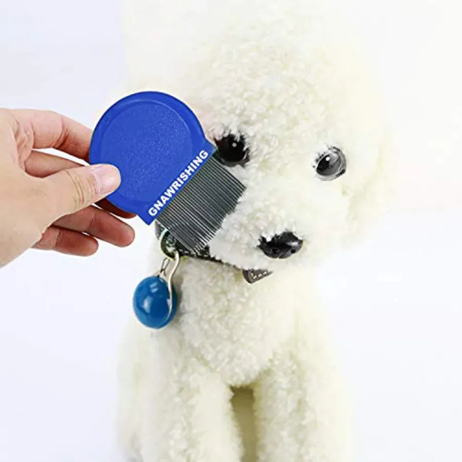 4-Piece Flea & Grooming Comb Set | High-Strength Pet Hair & Tear Stain Remover for Dogs & Cats | Effective Float Hair & Flea Removal