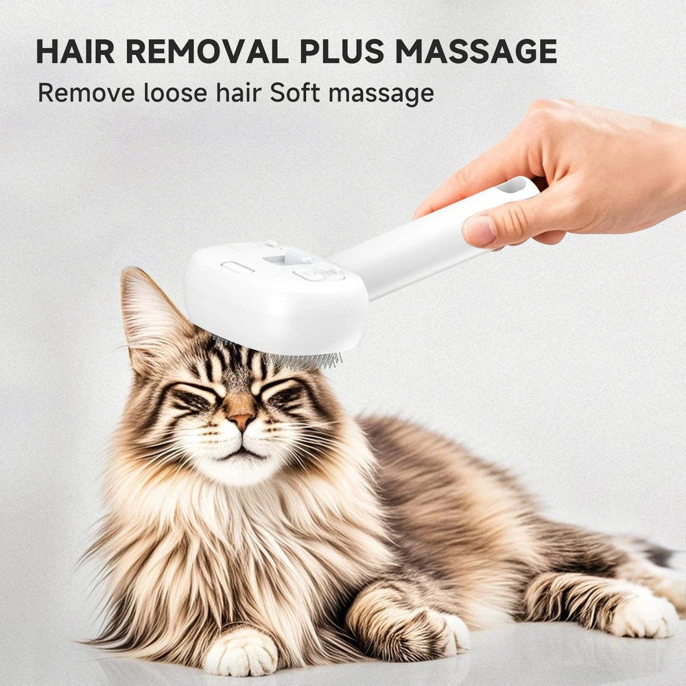 5-in-1 Pet Hair Brush with UV Sterilizer & Mist | Deshedding Grooming & Massage Comb for Dogs & Cats