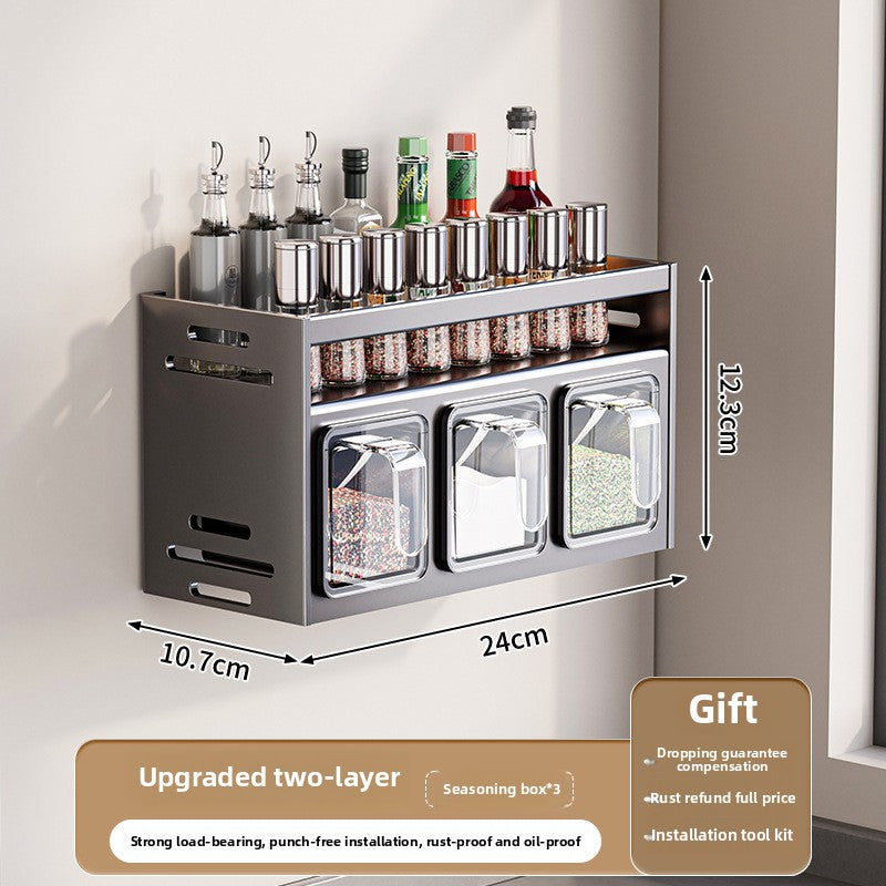 Kitchen Seasoning Box Rack