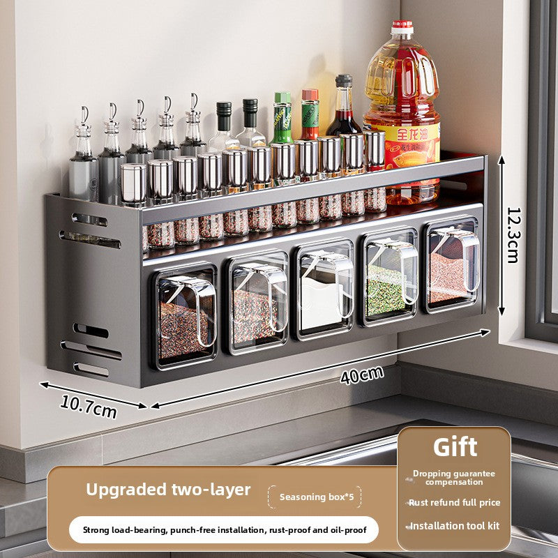 Kitchen Seasoning Box Rack