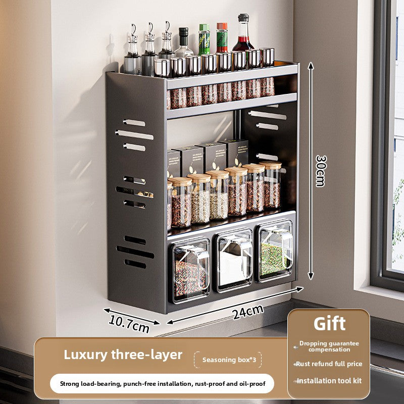 Kitchen Seasoning Box Rack