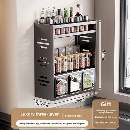 Kitchen Seasoning Box Rack