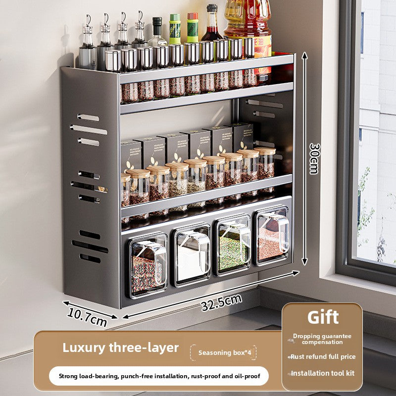 Kitchen Seasoning Box Rack