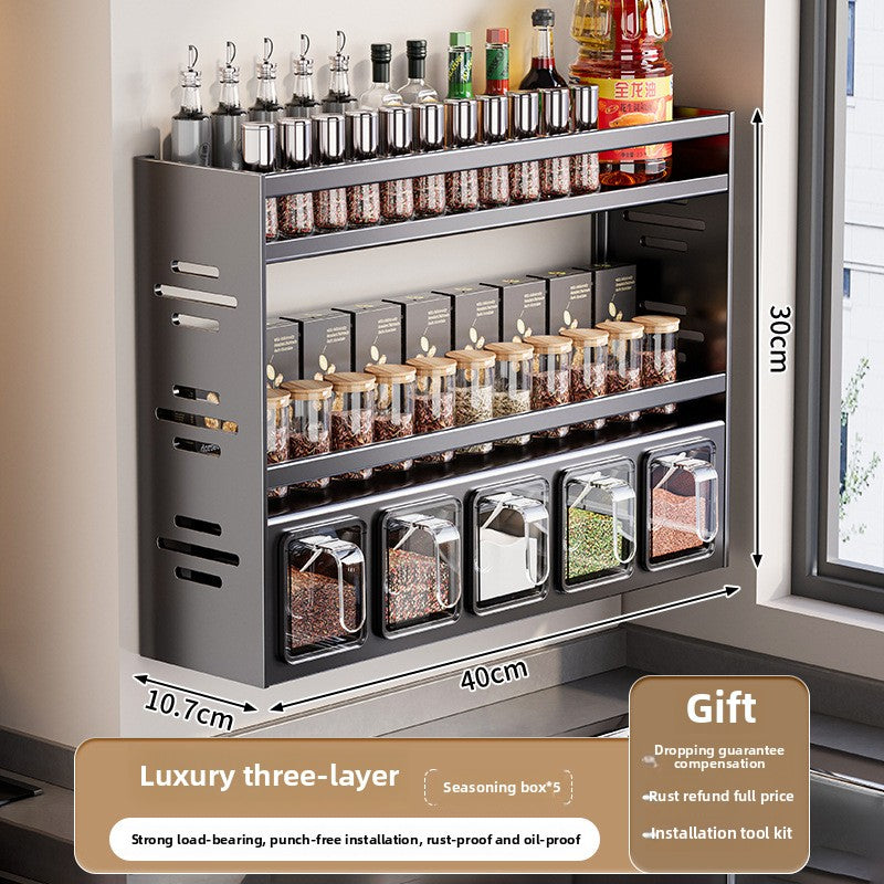 Kitchen Seasoning Box Rack