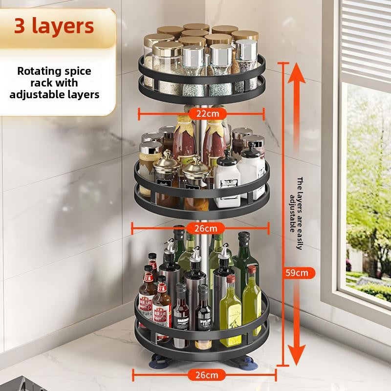 Rotatable Kitchen Rack