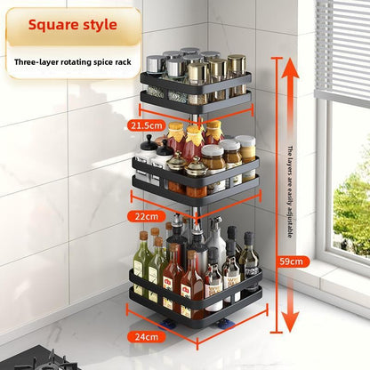 Rotatable Kitchen Rack