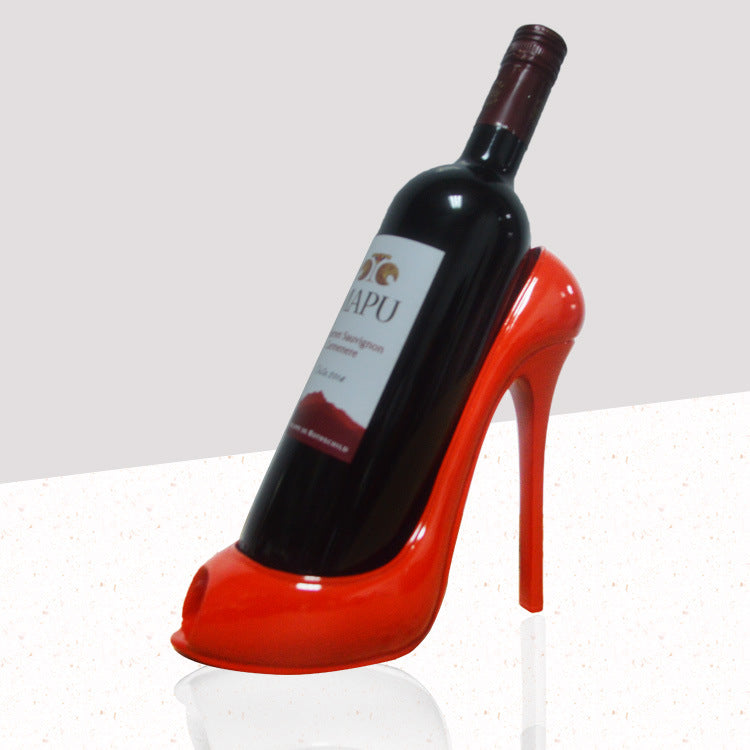 High-heeled Red Wine Rack