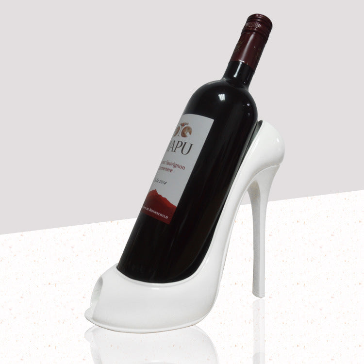 High-heeled Red Wine Rack