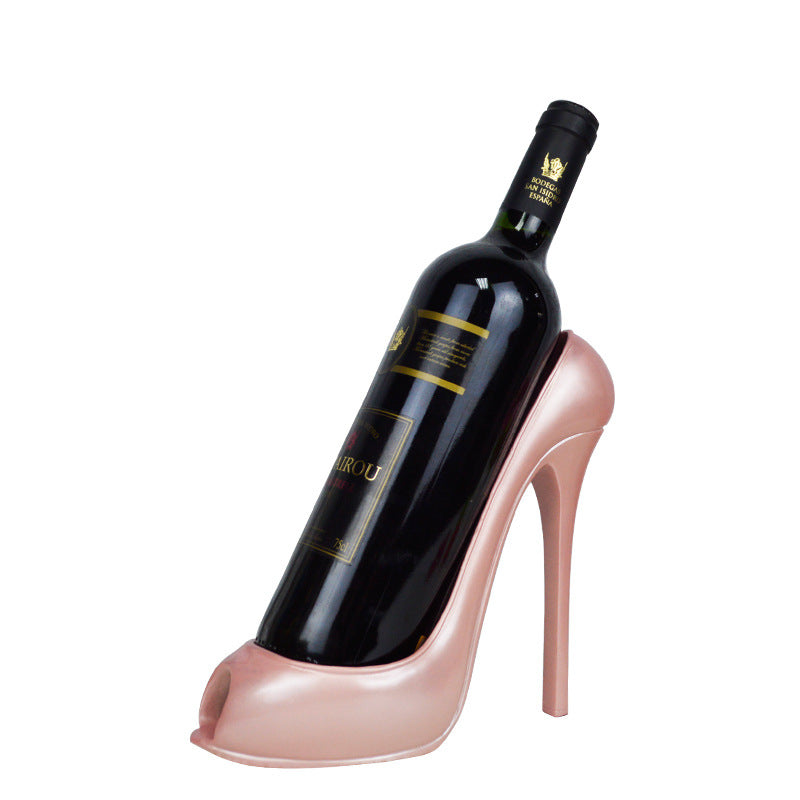 High-heeled Red Wine Rack