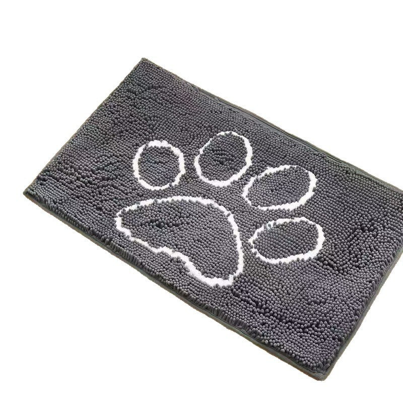 Thickened Chenille Embroidered Bathroom Mat