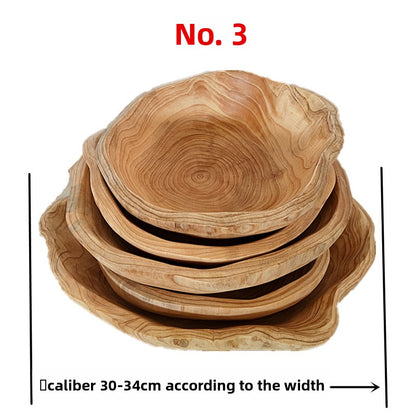 Solid Wood Fruit Plate