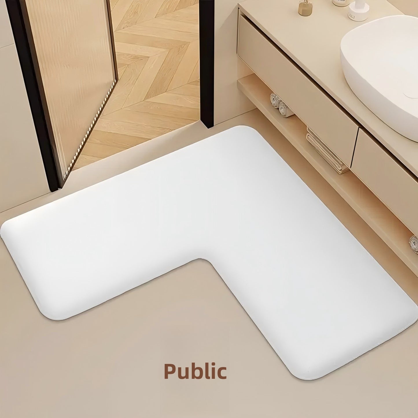 L-shaped foot pad
