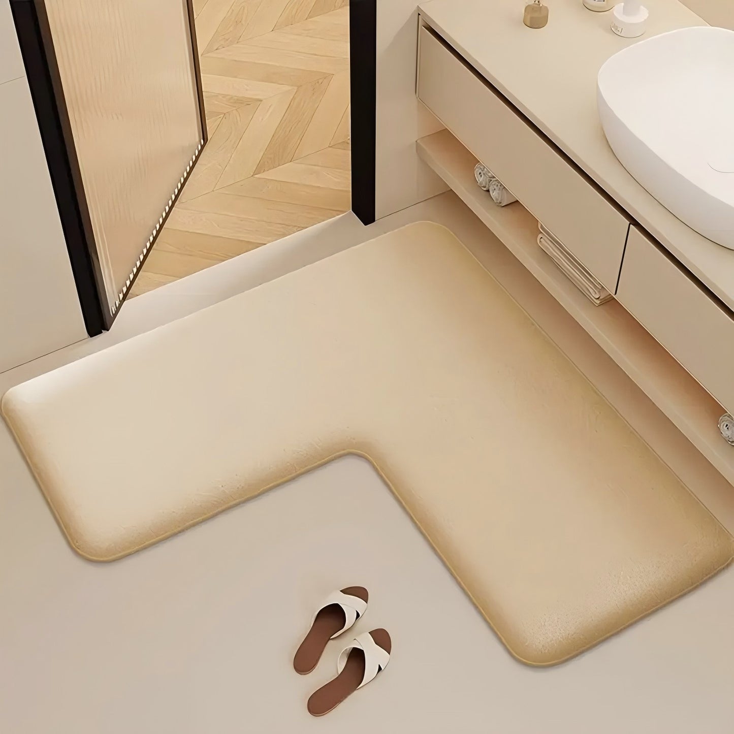 L-shaped foot pad