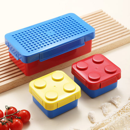 Fun Children's Pixel Building Blocks Lunch Box