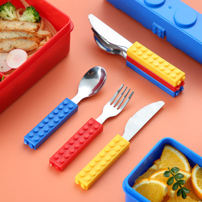 Fun Children's Pixel Building Blocks Lunch Box