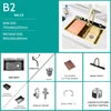 Tiktok New Trend Gold Waterfall One Piece Faucet Nano 304 Sus Waterfall Faucet 5 Piano Key Golden Farmhouse Kitchen Sinks