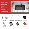 Multifunctional Waterfall Resistant Stainless Steel Large Single Sink Kitchen Sink