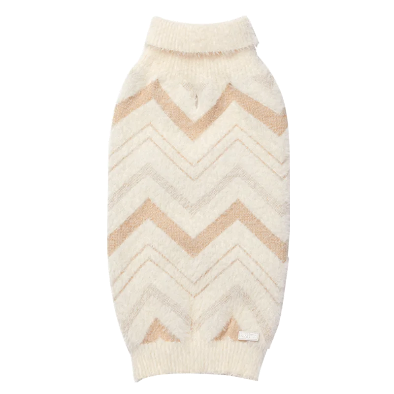 UFBemo Luxury Dog Sweater – Thick Soft Warm Removable Pet Clothes for Small & Medium Dogs Winter Apparel