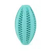 Manufacturer Wholesale Multi-colors Oval Rubber Pet Dog Feeder Lead Food Ball Interactive Toys