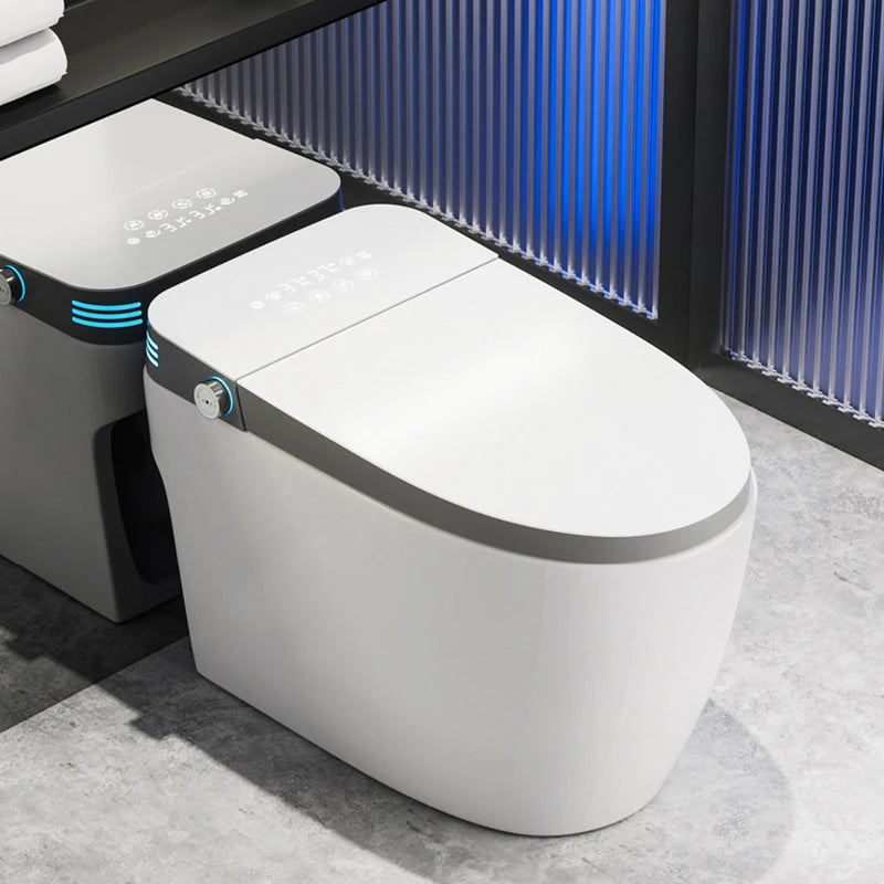 New Modern Automatic Sanitary Ware Auto Open Flush Intelligent Wc Commode Bidet Toilet P Trap Bathroom Wc Smart Toilet