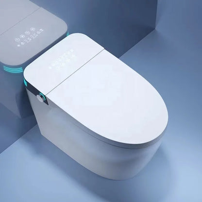 New Modern Automatic Sanitary Ware Auto Open Flush Intelligent Wc Commode Bidet Toilet P Trap Bathroom Wc Smart Toilet