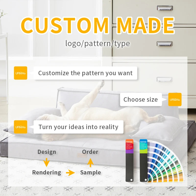 UFBemo Luxury Dog Sweater – Thick Soft Warm Removable Pet Clothes for Small & Medium Dogs Winter Apparel