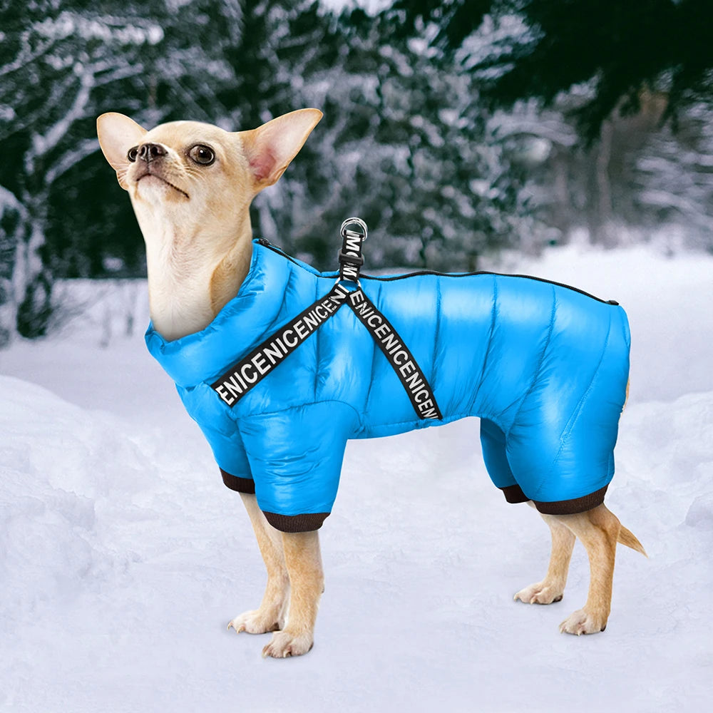 Winter Pet Dog Clothes Super Warm Dog Jacket Coat Waterproof Small Medium Large Dogs Pet Clothing Jumpsuit For French Bulldog