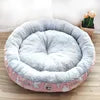 Luxury Plush Dog Bed – Soft High-Loft Round Cushion Pillow for Small & Medium Pets | Comfortable, Warm Pet Bed with Removable Cover