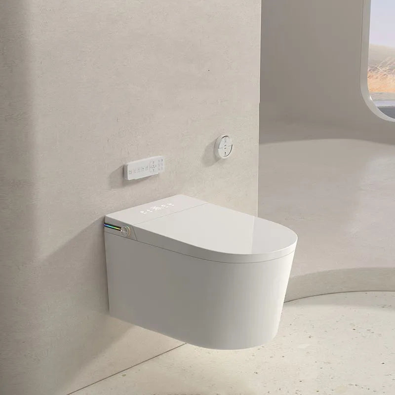 HONGDEC Bathroom Tankless Smart Toilet Foot Touching Lid Opening Toilet Smart Bidet Toilet
