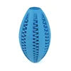 Manufacturer Wholesale Multi-colors Oval Rubber Pet Dog Feeder Lead Food Ball Interactive Toys