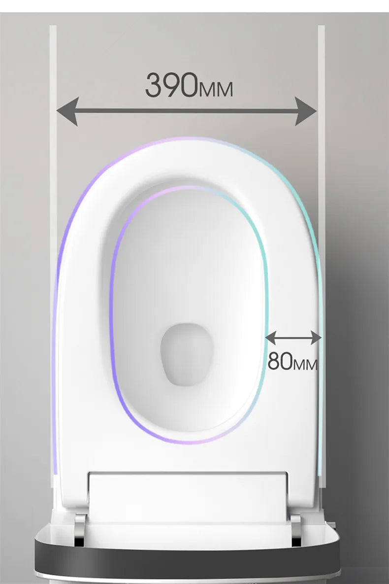 Bathroom Tankless Smart Toilet Foot Touching Lid Opening Toilet Auto Lid Closing Flushing Toilet