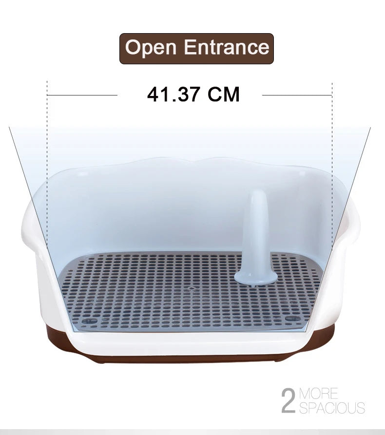 Portable Teach Cat Dog Toilet Plastic Double Layer Dog Pad Training Cat Puppy Toilet Pee For Small Dogs Pet Self Cleaning Toilet