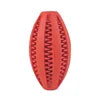 Manufacturer Wholesale Multi-colors Oval Rubber Pet Dog Feeder Lead Food Ball Interactive Toys