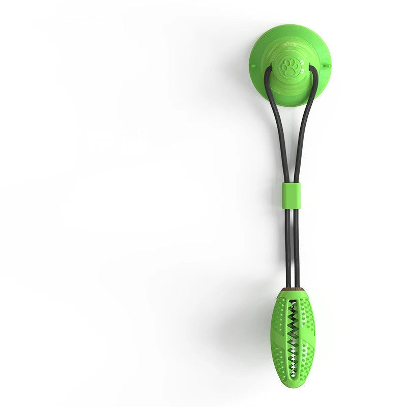 Dog Chew Toy with Suction Cup – Interactive Pull & Treat Ball for Dogs | Teeth Cleaning, Durable Rubber Toy for Small, Medium & Large Dogs