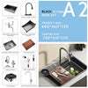 Luxury Kitchen Sink with Waterfall Faucet – Multifunction Workstation Design