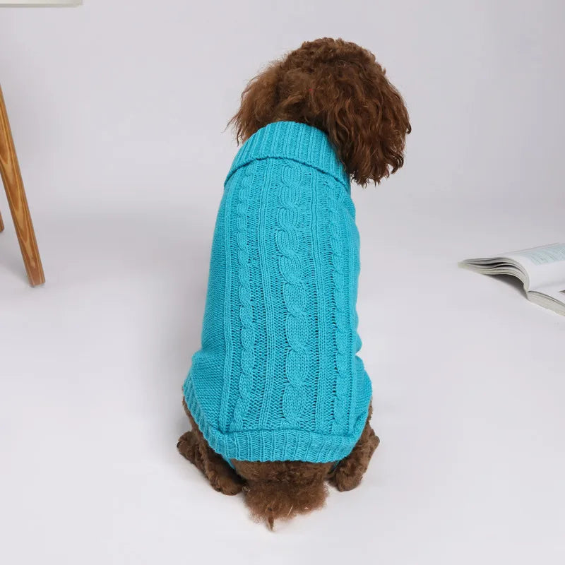 Solid Cotton Dog Sweater – Soft Winter Pet Clothes for Small & Large Dogs | Wholesale Cheap Warm Cotton Dog Apparel