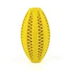Manufacturer Wholesale Multi-colors Oval Rubber Pet Dog Feeder Lead Food Ball Interactive Toys