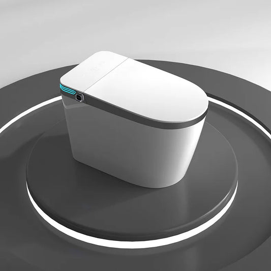 Bathroom Tankless Smart Toilet Foot Touching Lid Opening Toilet Auto Lid Closing Flushing Toilet