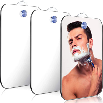 Anti Fog Makeup Mirror Bathroom Shower Shaving Fogless Cosmetic Mirror Washroom Travel Vanity Mirrors With Wall Suction