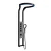 Hot Sale Bathroom Brass Waterfall Rainfall Shower Set Panel Wall Mounted Multifunctional SPA Shower LED System