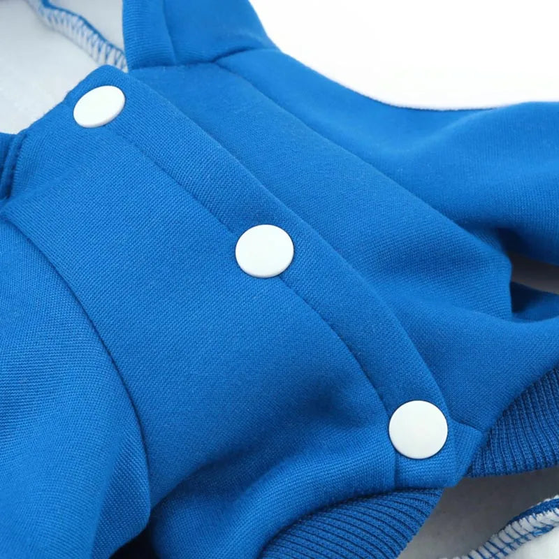 Adidog Dog Clothes Thick Overalls for Dogs, Winter Pet Dog Clothing for Small Dogs Puppy Jumpsuit Tracksuit Costume for Yorkie