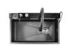 304 SS Multifunction Black Undermount Modern Waterfall Smart Kitchen Sinks Stainless Steel Modern Pull Out Kitchen Sink