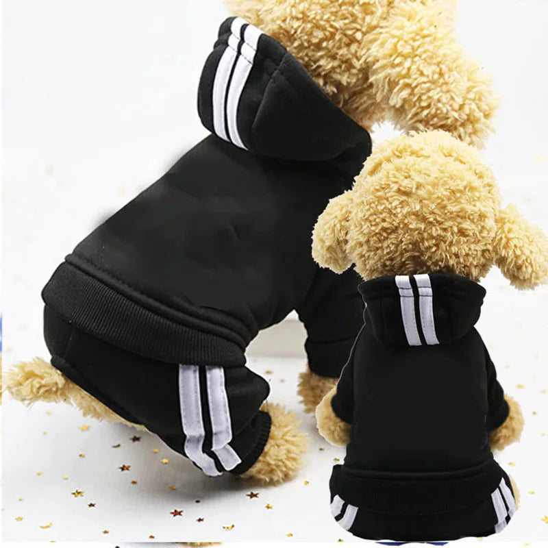 Adidog Dog Clothes Thick Overalls for Dogs, Winter Pet Dog Clothing for Small Dogs Puppy Jumpsuit Tracksuit Costume for Yorkie