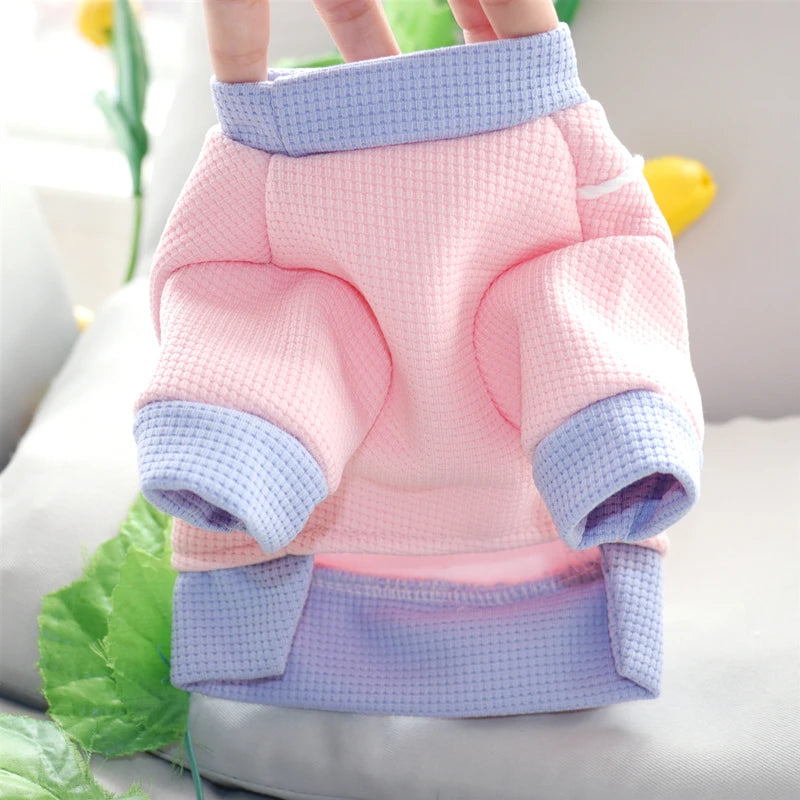 Cheap Cute Dog & Cat Clothes – Pink & Yellow Puppy Pet Apparel Sweater Coat for Small to Large Pets