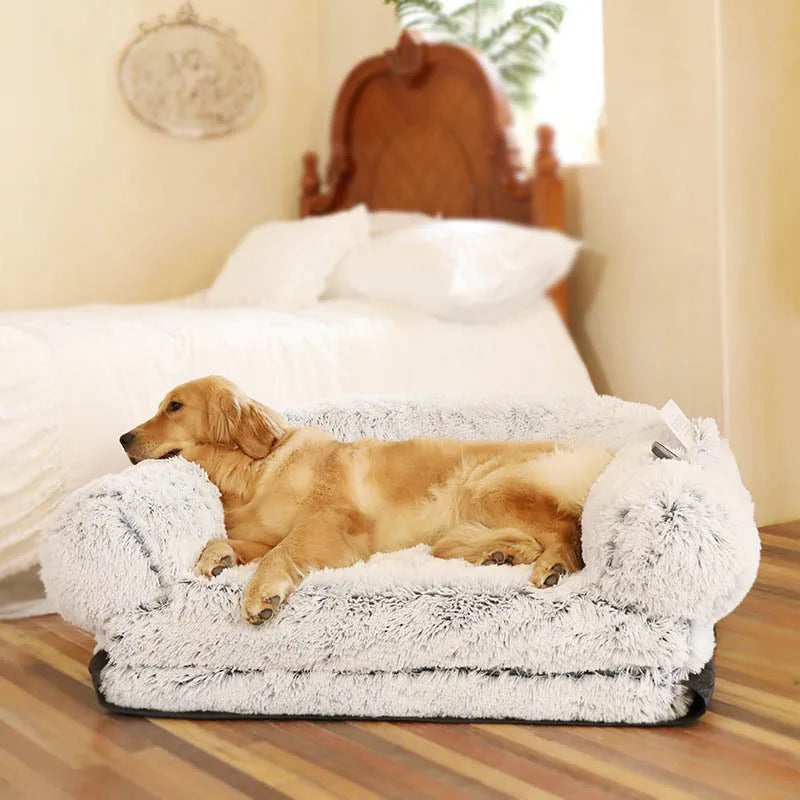 Foldable Plush Human Dog Bed for Adults & Pets – Giant Washable Bean Bag Bed for Relaxing & Sleeping
