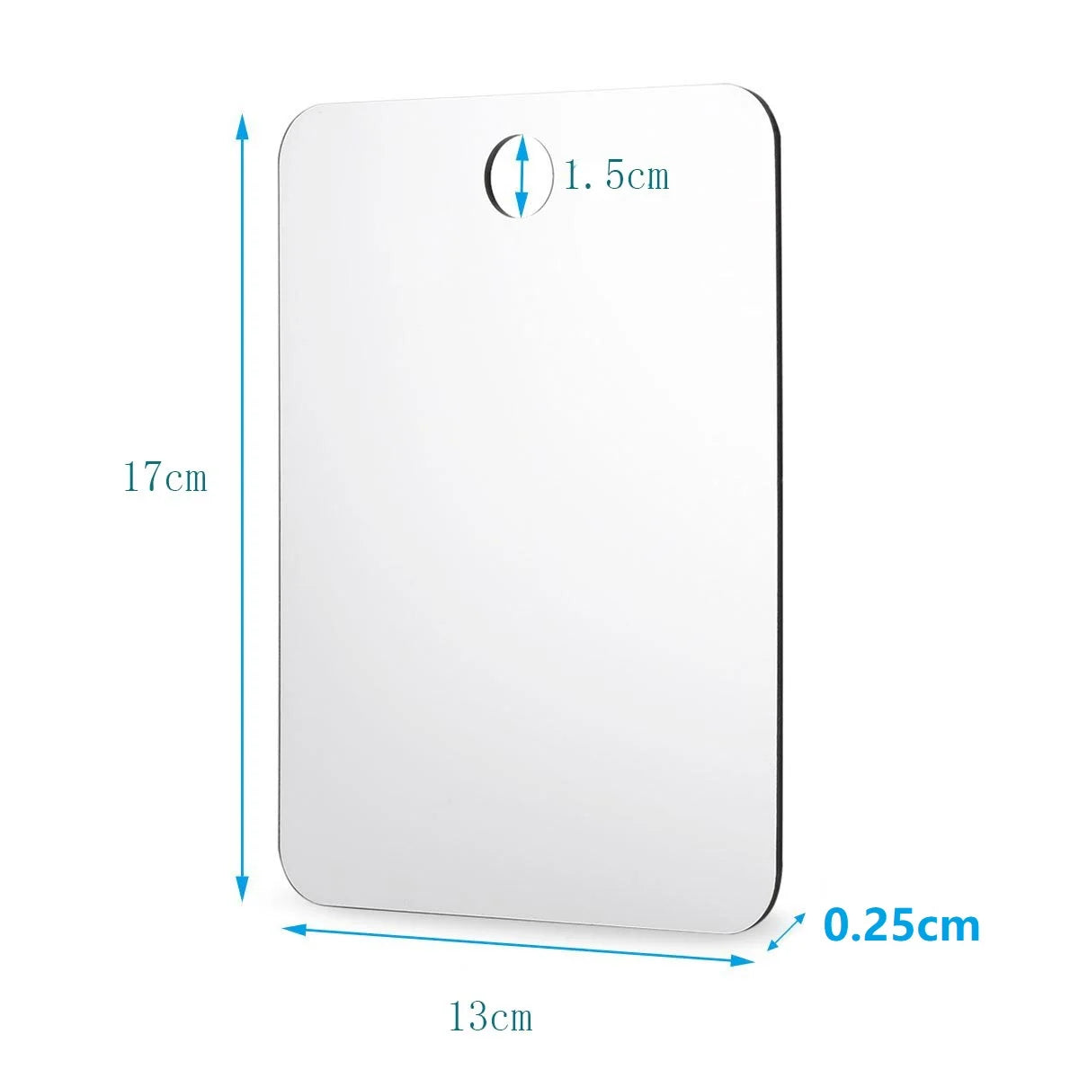 Anti Fog Makeup Mirror Bathroom Shower Shaving Fogless Cosmetic Mirror Washroom Travel Vanity Mirrors With Wall Suction